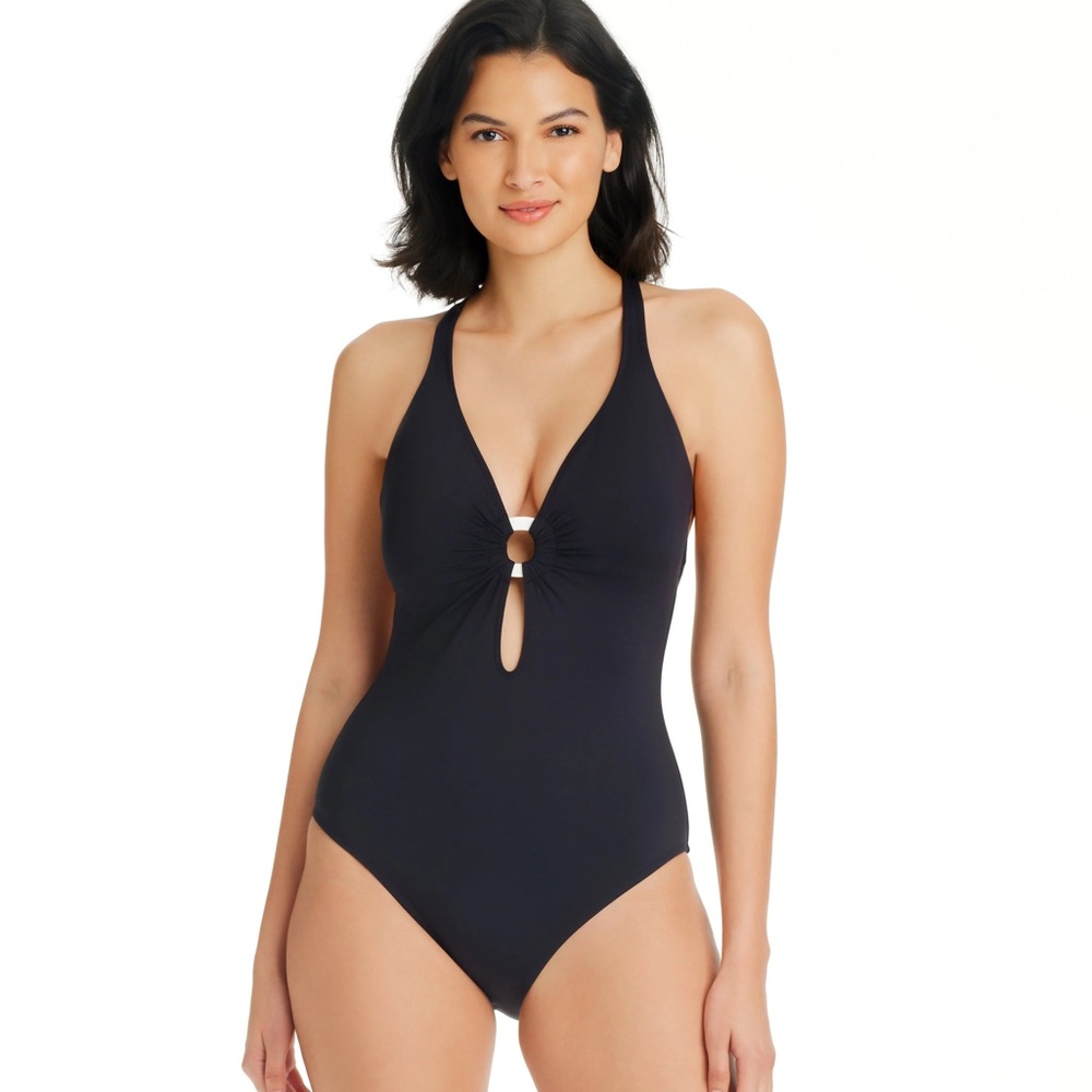 Bleu Rod Beattie Black One Piece Bathing Suit